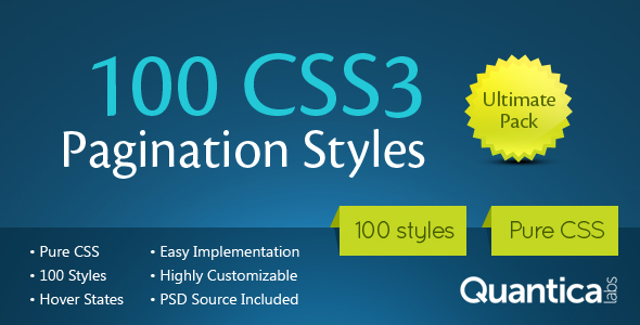 100 CSS3 Pagination Styles