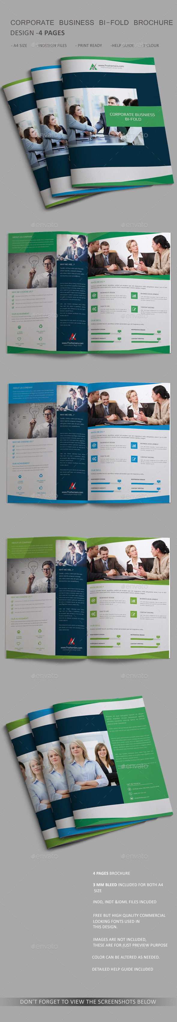 4 page brochure template free akba greenw co