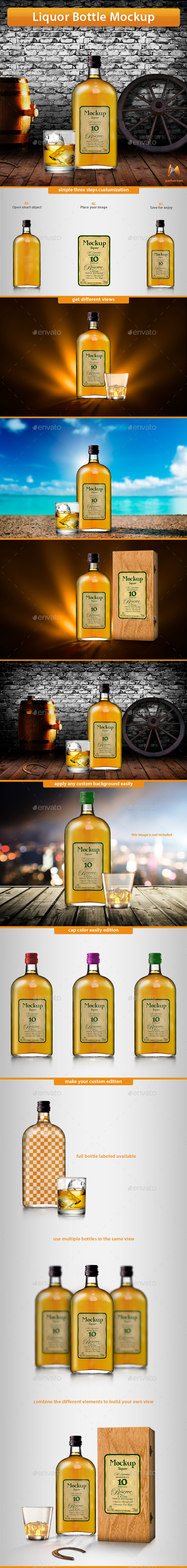 Liquor Bottle Mockup