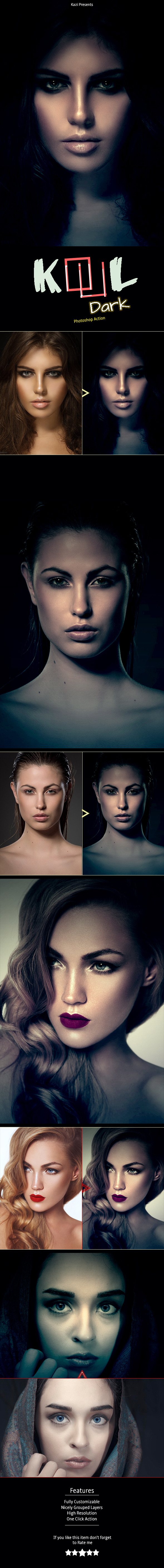 Kool Dark Action - Photo Effects Actions