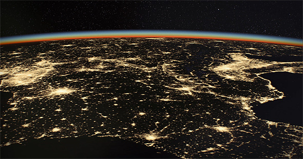 Earth From Space At Night By Unclerico Videohive