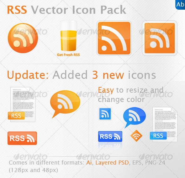 Fresh RSS Icon Pack - Web Icons