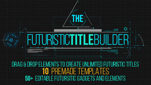 Futuristic Title Builder - VideoHive 11103358