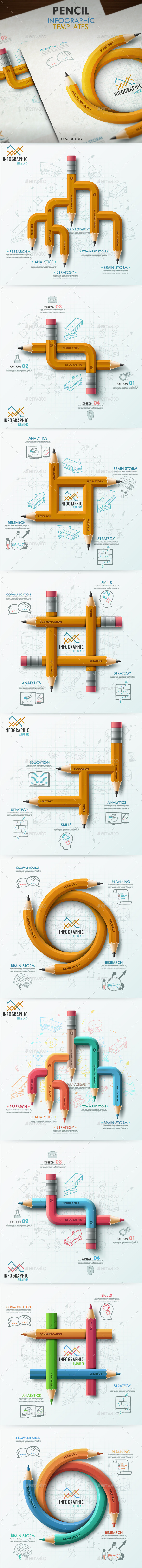 The Seventh Bundle. Pencil Infographics