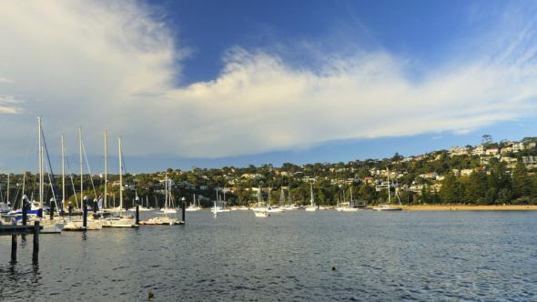 Yachts in the Middle Harbour, Sydney