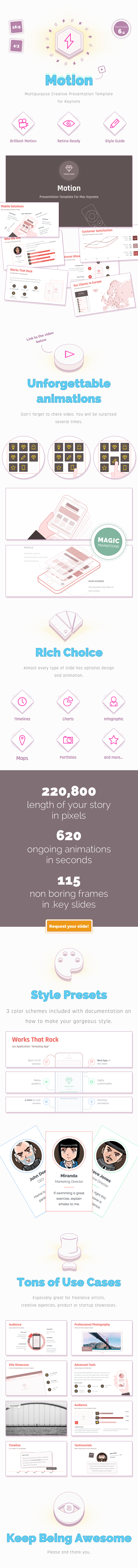 Motion — Creative Multipurpose Keynote Template - Creative Keynote Templates