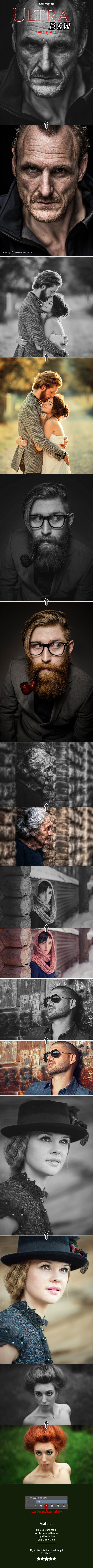 Ultra B & W - Photo Effects Actions