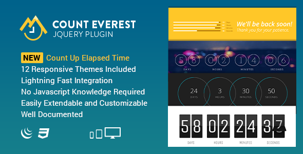 Count Everest Countdown | Responsive jQuery Plugin - CodeCanyon Item for Sale