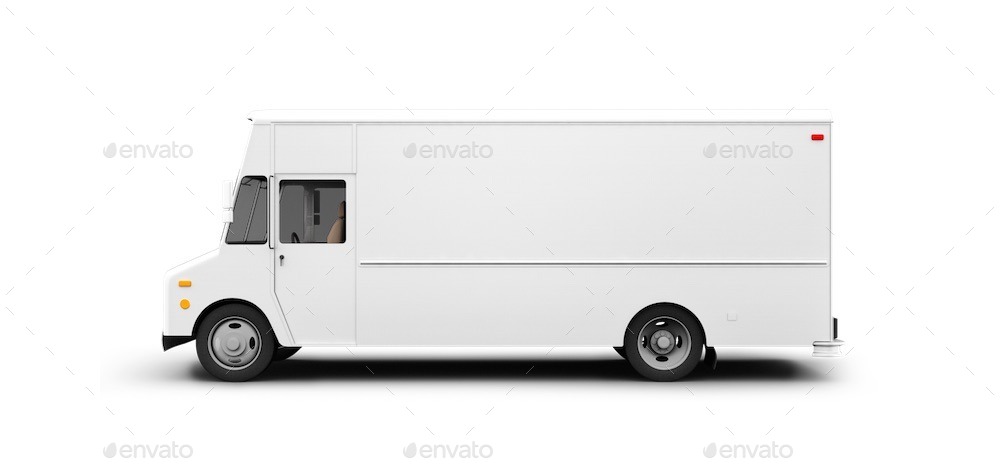 Download Step Van Delivery Cars Branding Mock-up by centmillionaire | GraphicRiver