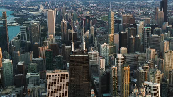 Downtown Chicago - Aerial Shot alt