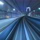 4K Timelapse of automatic train moving to tunnel, Tokyo, Japan  - VideoHive Item for Sale