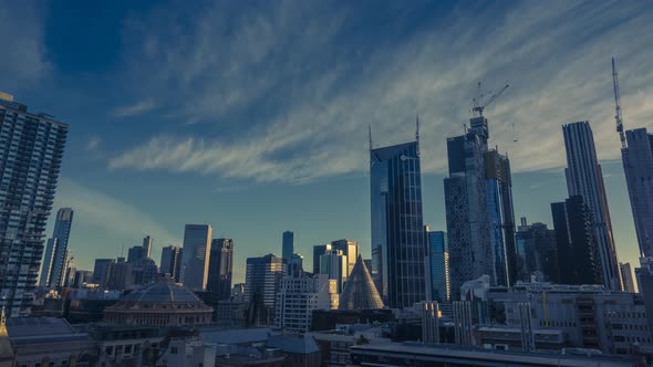 Timelapse of sunset in Melbourne alt