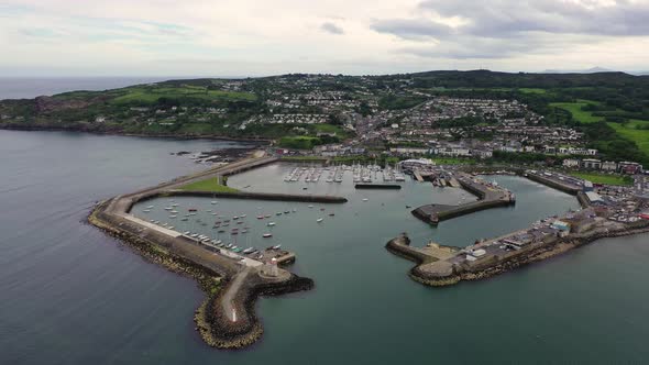 Aerial View of Howth Harbour and Village, Ireland