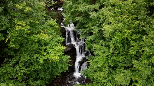 Shipit Waterfall in Ukraine Carpathian Mountains Hiking Landmark alt