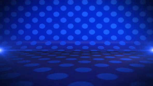 Blue Dotted Stage Background 4K