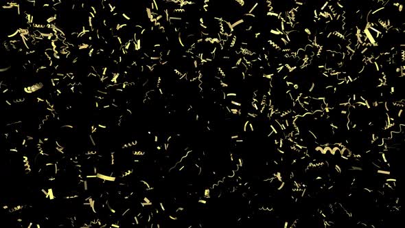 2K Transparent Gold Confetti Prores alt
