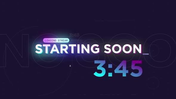 1 Min Countdown Live Stream Starting Soon Modelo