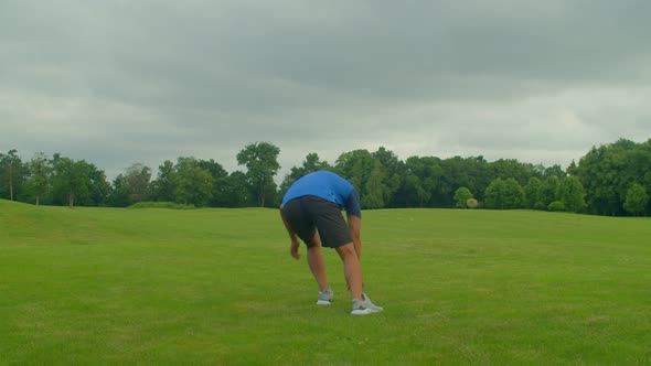 Motivated Fit Black Football Player Training Speed and Agility Workout on Field alt