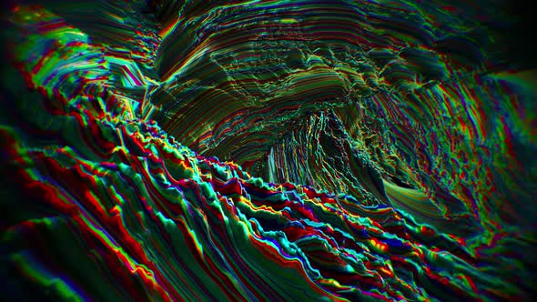 Colorful Modern Abstract Looping Topographical Texture Background Loop alt