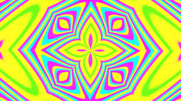 Kaleidoscope, mandala. 3d render music broadcast TV flashing, night club, music video vj pattern alt