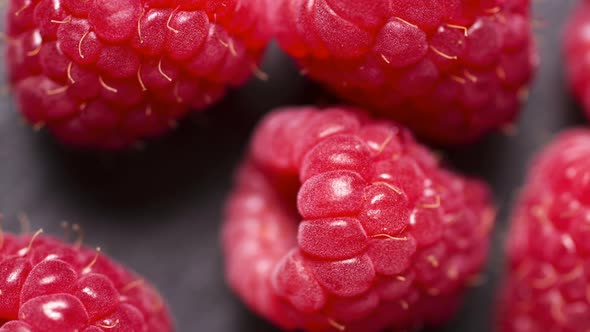 Fresh raspberries