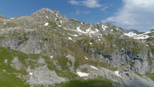 Mountains of Lukavica Plateau in the Spring Montenegro
