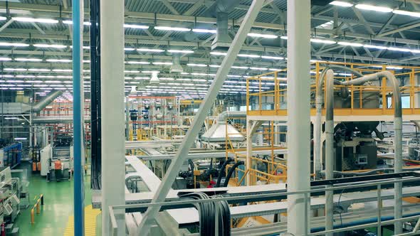 Inside View of a Large Plastic Manufacturing Facility alt
