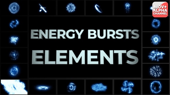 Energy Bursts Effects Pack | Motion Graphics