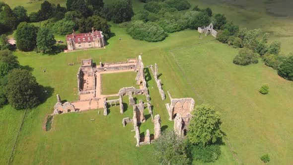 Ruins of Bayham Abbey, East Sussex, England, UK