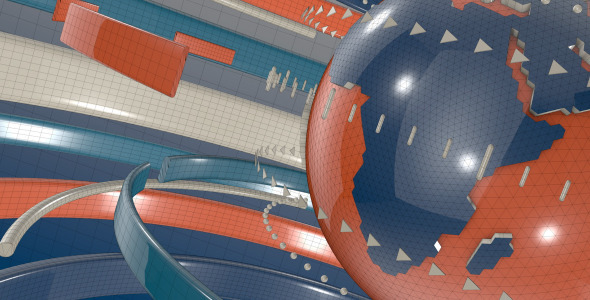 3D Earth Abstarct Motion Background