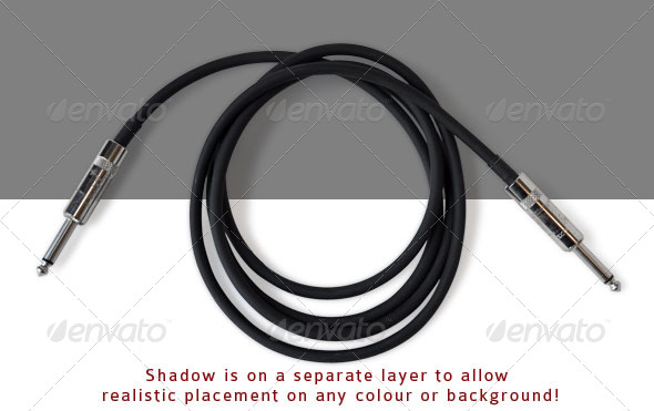 Guitar Audio Patch Cable - Technology Isolated Objects