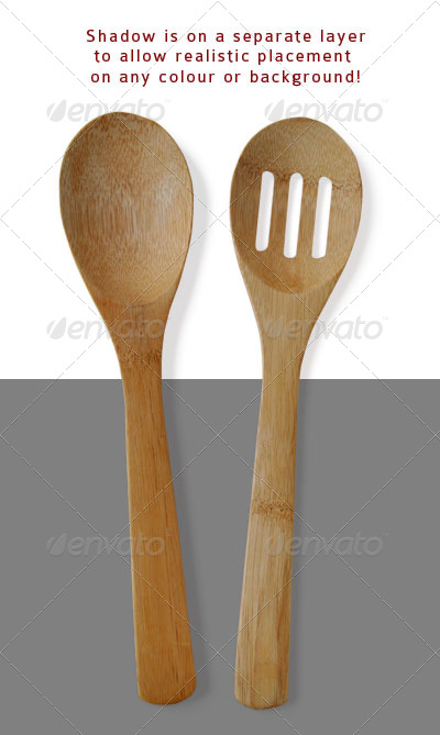 Wooden Spoons - Food & Drink Isolated Objects
