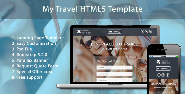 My Travel HTML5 - ThemeForest 10722187