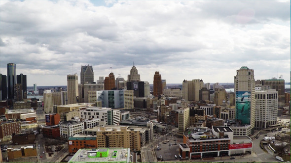 Downtown Detroit, Stock Footage | VideoHive