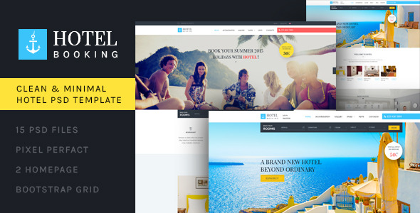 Hotel Booking - PSD Template by WPmines | ThemeForest