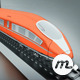 High Speed Passenger Train Top View - VideoHive Item for Sale
