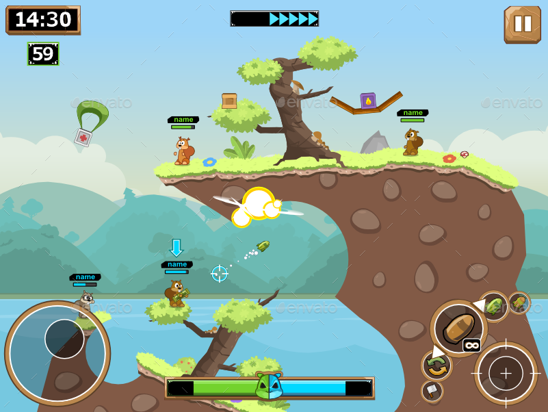 Nutmageddon Game Kit by szablonsklep GraphicRiver