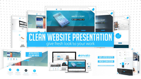 clean website presentation 2