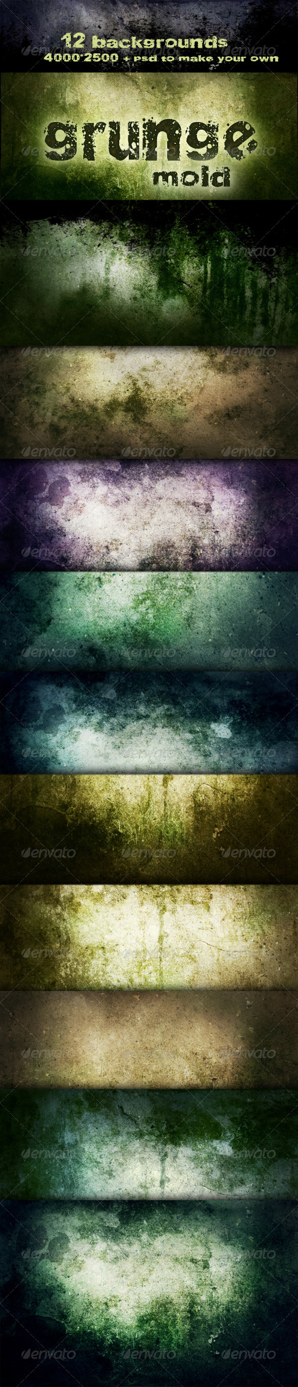 Grunge backgrounds - Mold decay - Backgrounds Graphics