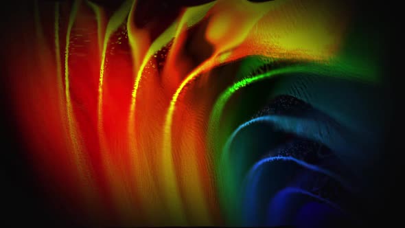 Animated Bright Landscape of Particles alt