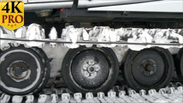 Side View of the Snow Back Hoe Truck alt