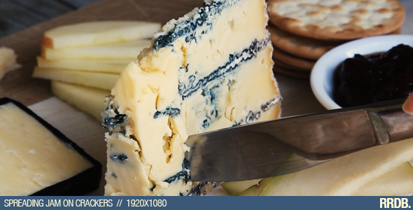 Cutting Blue Cheese