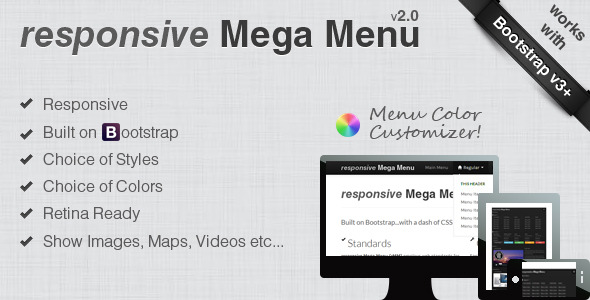 responsive Mega Menu - CodeCanyon 3296119