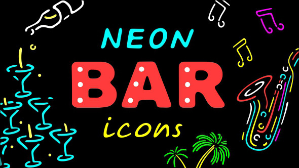 Neon Bar Icons