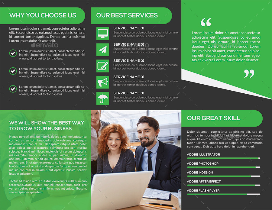 Tri-Fold Corporate Brochure by CRISTAL_P | GraphicRiver