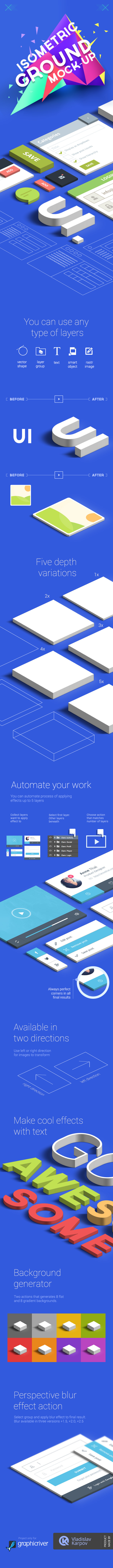 Isometric Ground Mock-UP Actions