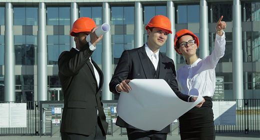 Three confident business architect