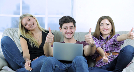 Happy Friends have fun together