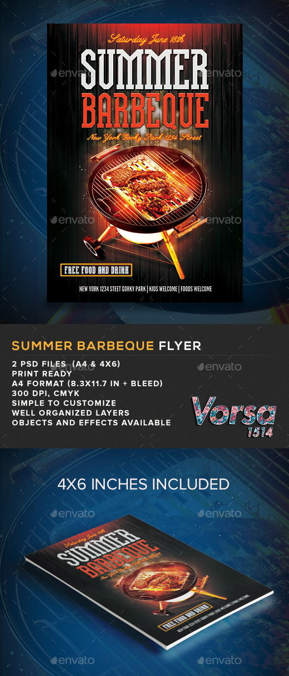 Summer Barbeque Flyer