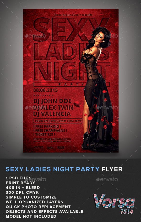 Sexy Ladies Night Party Flyer
